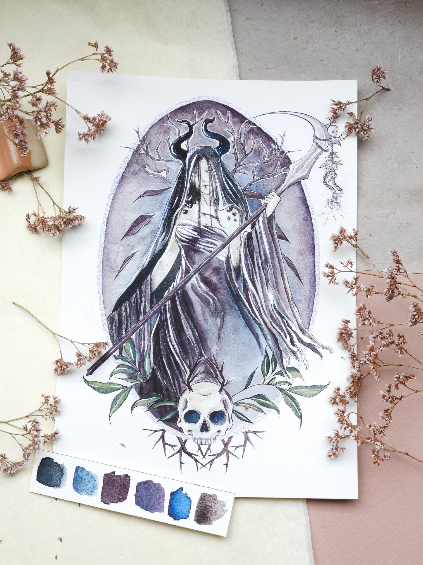 Aquarelle originale | Necromancer