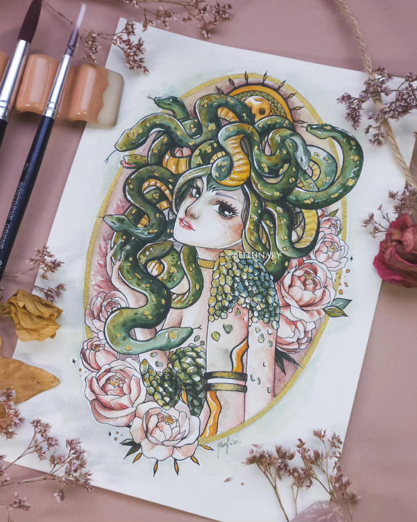 Aquarelle originale | Medusa