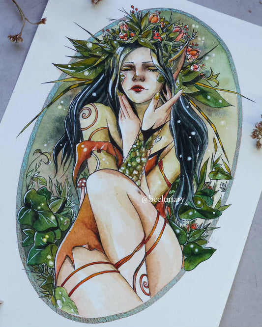 Aquarelle originale | Dryad