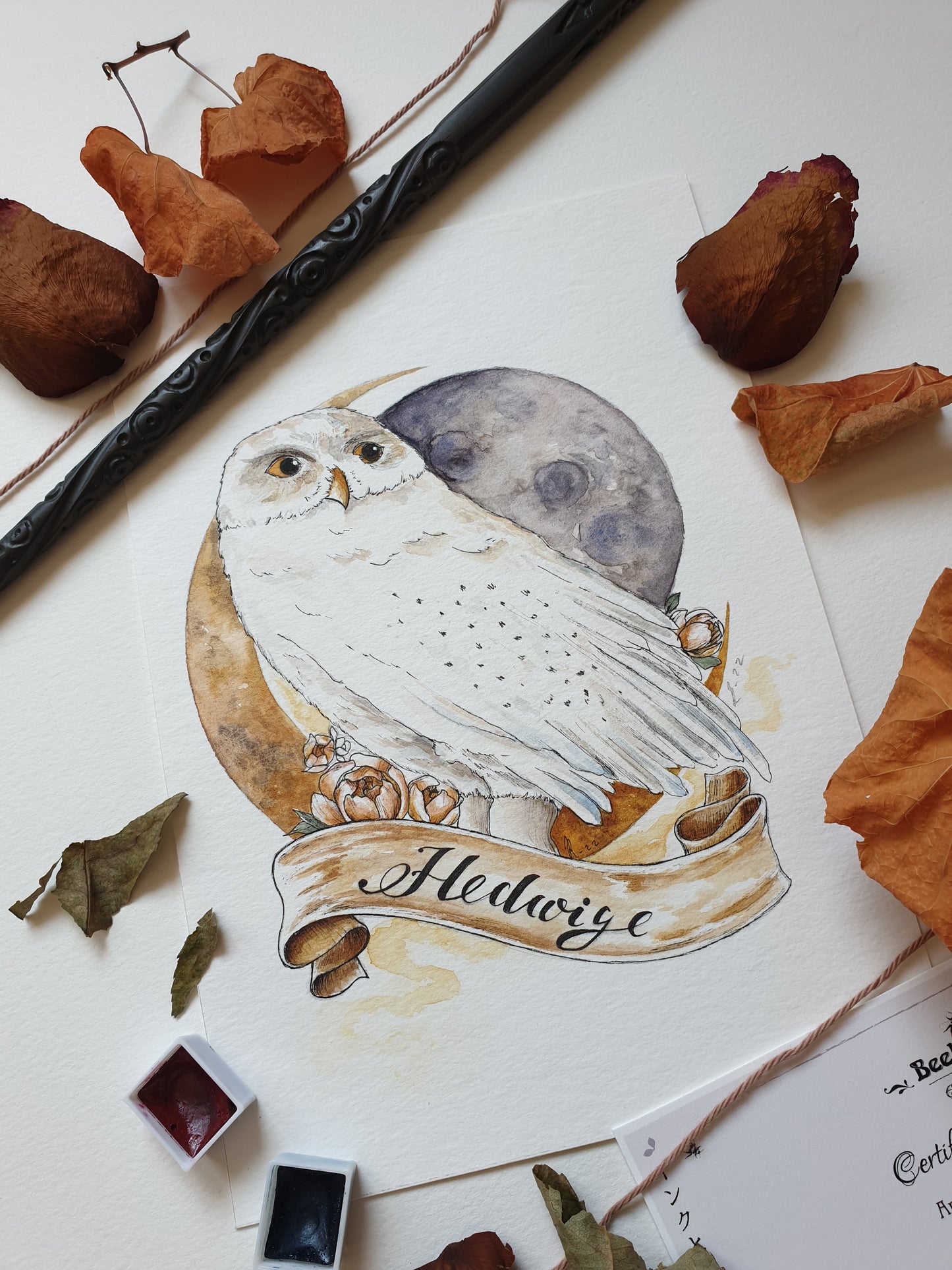 Aquarelle Originale | Hedwige